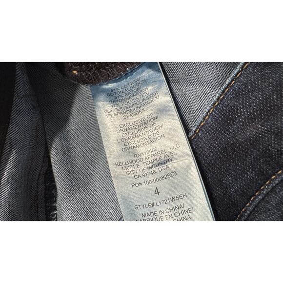 Wit & Wisdom Sophie Ankle Skinny Jeans Size 4 Dark Wash High Rise 5-Pocket Denim - Picture 7 of 10